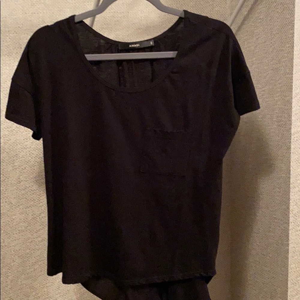 Anthropologie Black Blouse. XS